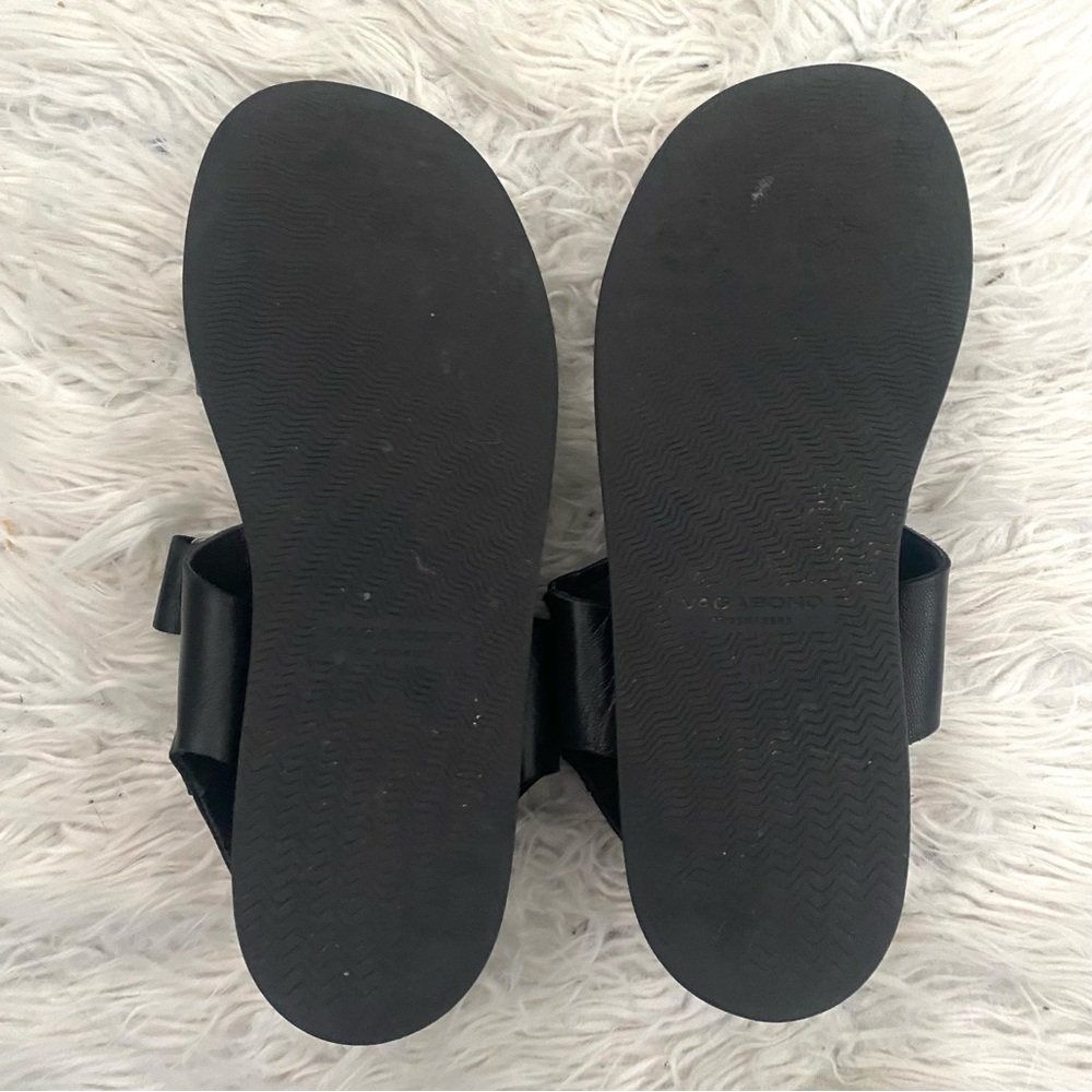 Vagabond Erin Leather Platform Leather Sandals Black Size 11 - Picture 6 of 9